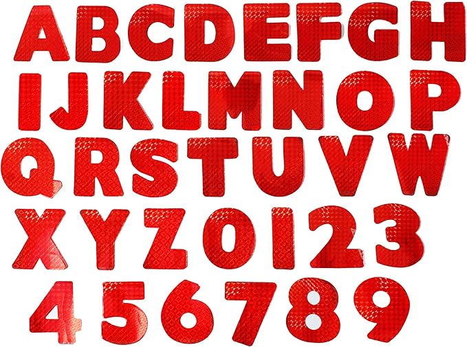 ArtSkills Poster Letters 4” Paper Letters for Poster Board Projects, Classroom Bulletin Boards, Sign Making Supplies, Holographic, 190 Pieces