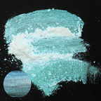 Matio Chameleon Mica Powder, 1.06oz/ 30g Ocean Heart White Chrome Powder, Pearlescent Effect Color Shift Pigment for Resin Craft, Soap Candle Dye, Nail Art, Makeup, Bath Bomb, Paint, Slime Pigment