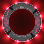 TOSY Flying Ring - 16 Million Color RGB or 12 LEDs, Super Bright, Lost Mode, Auto Light Up, Camping Essentials for Kids/Teens/Boy/Girl, Safe & Soft, Waterproof, Pool/Beach Games, Lightweight Toy