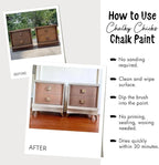 Chalky Chicks All-in-One Chalk Paint for Furniture or Cabinet - 4 Fl Oz - Matte Finish Poison Apple (Dark Red) for Metal, Wood Furniture Paint - No Sanding All-in-One for Home Decor & Crafts, USA Made