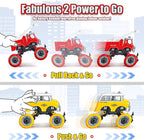 LUDILO Kids Boys Toys Age 4-6 5-7 6-8: 4 PCS DIY Assembly Building City Bus Ambulance Police Car Toy Fire Truck with Electric Drill, Stem Learning Toys Gifts for 3 4 5 6 7 8 Year Old Boys Girls Kids
