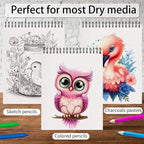 OSIMIG 10 Pack Sketch Books - 8.5" x 11", Top Spiral Bound Sketch Pad, 300 Sheet Total (68lb/100gsm), Drawing Paper Pad, Sketchbooks for Kids & Adults