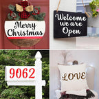 BAMIDELE 6 Inch Alphabet Letter Stencils for Painting, 66 Pcs Reusable Plastic Calligraphy Letter Stencils and Numbers Template Kit for Painting on Wood, Chalkboard, Fabric, Door Porch, Wall Art