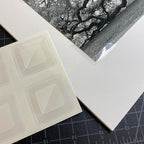 Lineco, Self-Adhesive Polypropylene Mounting Corners, 1.25 inch Full View, Pressure Sensitive, Non-Yellowing Acrylic Adhesive (Pack of 48)