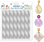 CHGCRAFT Polka Dot Texture Polymer Clay Texture Sheets Geometric Texture Silicone Texture Stamp Clay Texture Mat Modeling Pattern Pad for Jewelry and Clay Earrings Tools, 5.5x5.5 inch