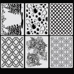 6Pcs Flower Leaf Embossing Folders DIY Craft Paper Card Embossing Template Stencil Paper Card Decorating Mold Plastic Embossing Machine Template for Card Making Scrapbooking Photo Album Decoration