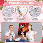 Zhanmai 12 Pack Pre Drawn Canvas for Painting Sip and Paint Kit 8" x 10" Paint Party Set Canvas Painting Pre Printed Canvases for Party Favor DIY Virtual Adult's Date Night(Sexy Couples)