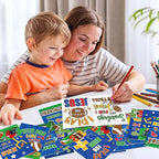 JAPBOR Football Coloring Books for Kids - 24PCS Mini Christian Themed Color Book Bulk Party Favors, Religious Jesus Bible Small Colour Pages for Sunday School Church Classroom Drawing Painting Games