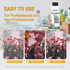 SEVENWELL Gloss Varnish for Acrylic Painting, Paint by Numbers Sealer, Acrylic Clear Coat, High Finish Non-Yellowing Anti-Crazing for Air Dry Clay Glaze