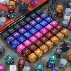 CiaraQ DND Polyhedral Dice (100pcs) with A Dice Bag Compatible with Dungeons and Dragons DND RPG MTG Role Playing Table Games (D6 dice, 10 colors-100 pcs)