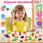 Arscniek 140 Pack Animal Erasers for Kids, Take Apart Mini Pencil Erasers, Desk Pets & Treasure Box Toys, Bulk Party Favors, Stocking Stuffers, Classroom Prizes, School Supplies, Gift for Boys & Girls