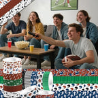 12 Rolls Football Washi Tape Sports Rugby Masking Tape Sport Decorative Tape for Scrapbook Journaling DIY Art Craft Party Decor Gifts Wrapping 16.4FT