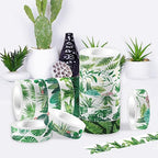 Greenery Washi Tape Set 12 Rolls, Tropical Leaves Masking Tape Hawaii Green Plants Cactus Summer Greenery Decorative Stickers for Note Scrapbook Handbook Sticker Gifts Wrapping DIY Art Crafts
