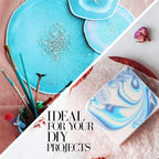 Turquoise Blue Mica Powder for Epoxy Resin 100g / 3.5oz. Sealed Bag Techarooz 2 Tone Resin Dye Color Pigment Powder for Lip Gloss, Nails, Colorant for Slime Bath Bombs Soap Making Polymer Clay