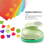 UCEC Paper Punches for Crafting, 1 Inch Craft Puncher, 6 Pcs Hole Punch Shapes Cutters for Paper Craft Heart, Circle, Star, Butterfly, Maple Leaf, Flower Punch Sets for DIY Projects Scrapbook