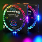 TOSY Flying Disc - 16 Million Colors RGB or 36 LEDs, Extremely Bright, Smart Modes, Camping Essentials for Teens/Kids/Adults/Men/Boys/Girls, Auto Light Up, Rechargeable, Waterproof, 175g