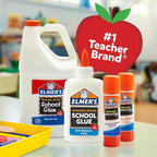 Elmers Clear Liquid School Slime & Craft Glue Premium 1 GlueGallon for School Supplies & Slime Supplies Washable, #1 Teacher Brand