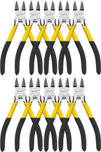 Wire Cutters 10 Pack, 6.5 inch, BOOSDEN Flush Cutters, Spring Loaded Cutting Pliers, Side Cutters, Dykes Cutter, Wire Clippers, Plastic Cutter, Wire Cutters for Jewelry, Floral, Electrical
