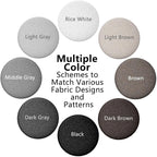 12 Colors Fabric Covered Button Twist Pins Dust Ruffle Pins- for Sofa，Upholstery，Armchair Caddies, Armrest Covers,Bed Skirts, Slipcovers, Headliners (Light Gray, 12)