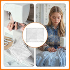 Slotted Quilting Rule, 17-3/4in x 22in, XL Quilting Rulers and Templates, Non-Slip Grip Extra Large Acrylic Fabric Strip Cutting, Sewing, Crafting, Patchwork Ruler & Template