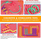Sensory Fidget Toys for Kids Toddler Boys ,Sensory Activity Board for Stress Anxiety Autistic ADHD, Calm Down Travel Airplane Essentials Toys for 3+ Year Old, Stuffers Gifts for Teen Girls