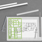 Pacific Arc House Furnishing Template Guide, with Beds, Tables, Couches, Chairs, and Other Furnishings