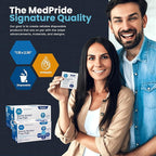 MED PRIDE Sterile Alcohol Prep Pads, Antiseptic, 70% Isopropyl, Individually Wrapped, Medical Grade 2 Ply Wipes (200 Count (Pack of 1) White)