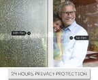 HIDBEA 3D Decorative Window Privacy Film Non-Adhesive Heat Control UV Blocking Static Cling Removable Vinyl Glass Tint for Home and Office, 35.4 inches x 32.8 feet, Mosaic Patterns
