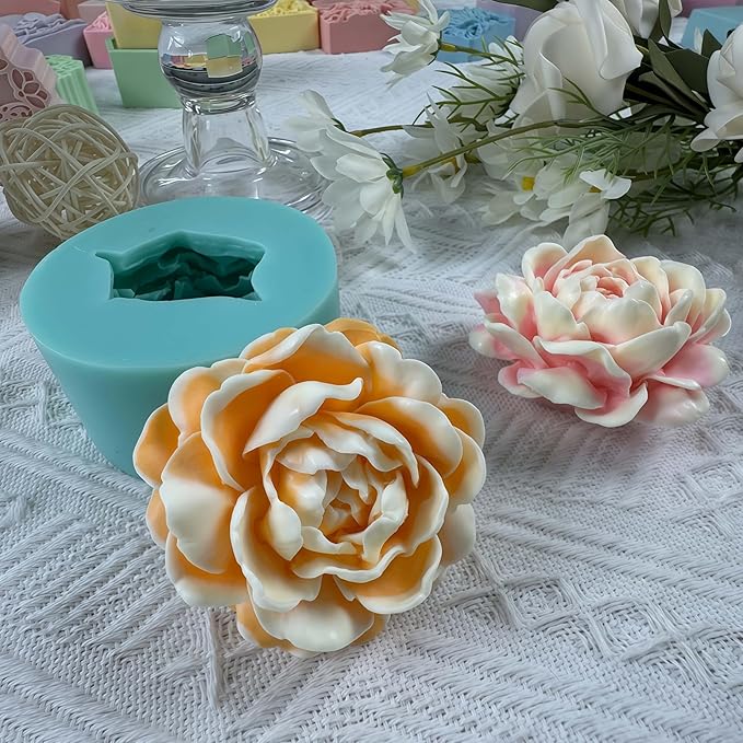 3D Jasmine Flower DIY Silicone Mold for Mousse Cake,Chocolate,Gum,Jelly,Ice,Soap,Candle,Wax,Aroma Plaster,Epoxy Decorations Making