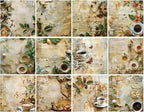 Vintage Coffee Scrapbook Paper Pad Color Patterned Paper 6×6,24 Sheets Single-Sided Scrapbooking CardStock Papers Pad for Holiday Cardmaking DIY Origami Journaling. (R2436, 6inch)