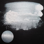 Matio Interference Mica Powder, 1.06oz/ 30g Snow White Chrome Powder, Pearlescent Effect Color Shift Pigment for Epoxy Resin, Makeup Shimmer,Nail Polish,Soap Dye,Candle Making,Paint,Slime Pigment