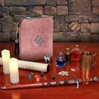 ENHANCE RPG Organizer Case - DnD Binder with Built-in Character Sheet Holder and Erasable Scribe Panel, Dice Rolling Area, Removable Pen Pouch, Miniature Foam Tray, Wrist Strap