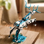 BNG Mechanical Deer Building Sets for Adult,Animal Collection Toy with Base for Home or Office Decor,Creative Building Gift for Teens Boys and Girls 8-14 (1566PCS)