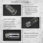 4ml Clear Small Glass Vials 100pcs with Screw Caps(100pcs)