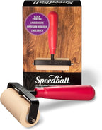 Speedball Soft Rubber Brayer, 3-Inch - Printmaking Roller Tool for Gel & Block Printing and Crafting - Made in USA