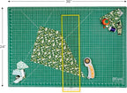 WA Portman Self Healing Cutting Mat & Rotary Cutter Set – 45mm Rotary Cutter for Fabric with 5 Extra Blades with 24x36 Fabric Cutting Mats for Crafts & 6x24 Acrylic Quilting Rulers – 3pc Sewing Kit