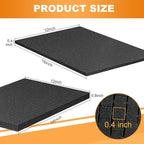 Eunice 4Pcs 16 x 12 x 0.4 Inch Polyurethane Foam Sheets & 4Pcs 16 x 12 x 0.8 Inch Cuttable Foam Inserts for Cases, Packing Foam Pads for Tool Box, Camera Storage and Crafts