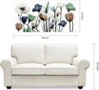 Empire Art Direct Frameless Free Floating Tempered Glass Panel Graphic Wall Art Ready to Hang, 24" x 48", Floral Landscape