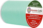 Mandala Crafts 2mm 109 Yards Aqua Cotton Waxed Cord for Jewelry Making Bracelet Cord Waxed String - Beading String Thread Jewelry Cords for Necklaces String
