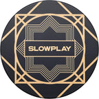 SLOWPLAY Nash Ceramic Poker Chips in Bulk, Casino Grade Ceramic 12-Gram Poker Chip for Texas Hold'em, 43mm Professional Chips Pack of 50 (Black)