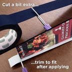 BookGuard 1-1/2 Inch Vinyl-Coated Cotton Cloth Bookbinding Repair Tape, 15 Yard Roll, Navy Blue