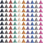 CiaraQ DND Polyhedral Dice (100pcs) with A Dice Bag Compatible with Dungeons and Dragons DND RPG MTG Role Playing Table Games (D4 dice, 10 colors-100 pcs)
