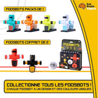 Fat Brain Toys Foosbots On The Go Tabletop Trickshot Game, 2 Player Soccer Toys, Games for Kids Ages 6+