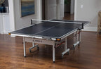 JOOLA Rally TL Professional MDF Indoor Ping Pong Table w/Quick Clamp Table Tennis Net & Post Set - 10 Minute Easy Assembly - Corner Ball Holders - Tournament Quality - Includes Playback Mode