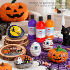 15 Colors Large Acrylic Paint Set (16.9 oz,500 ml), Bulk Acrylic Paint Non-Toxic Art Painting Supplies on Multi Surface Pumpkin Canvas Wood Craft Fabric Rock for Artist Kids with Color Wheel