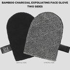 ICANdOIT Exfoliation Set-17.71 Inch Boar Bristles Back Scrubber Bath Brush,Shower Brush with No-Slip Curved Handle,Dual-Sided Face Exfoliation Glove