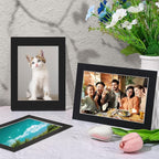 15 Pack 12x16 Black Picture Mats, Frame Mattes for 9x12 Pictures Display Photo Frame Mat Core Bevel Cut Mat Board Show Kit for Photos, Prints, Artworks