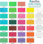 Renfio Iridescent Ultra Fine Glitter Powder Resin Supplies Glitters 1.94 Oz (55g) PET Flake Crafts Sequins 1/128" 0.008" 0.2mm Epoxy Chips Flakes for Tumblers Slime Painting - Magic Red
