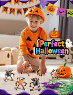 Halloween Toy Gifts for Kids Transformable Fidget Spinners for Adults Stress Relief Sensory Toys for Boys and Girls Fidget Toys Black Orange Halloween Party Decorations