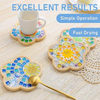 Mosaic Crystal Grout, Mosaics Tile Tools, Mosaic Tile Accessories – Essential for Handmade Grouting and Perfect for DIY Craft Projects (White, 4.5oz)